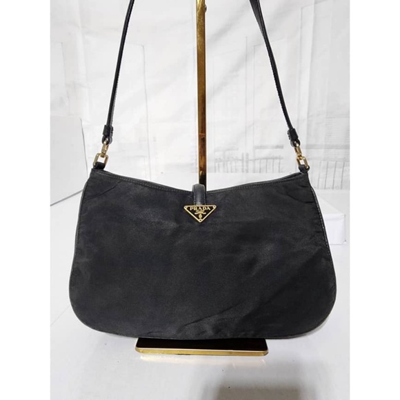 Authentic Prada Tessuto Shoulder Bag Black - Picture 6 of 13